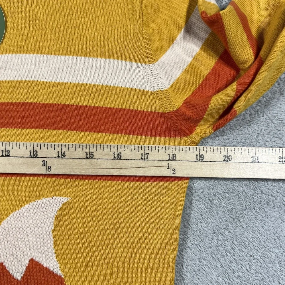 OXKNIT Sweater Womens Large Fox Graphic 60s 70s Retro Crewneck Knit New